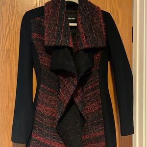 Rare Members Only wool combination coat